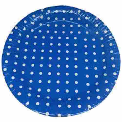 Light Weighted Biodegradable Eco Friendly Blue Disposable Paper Plates