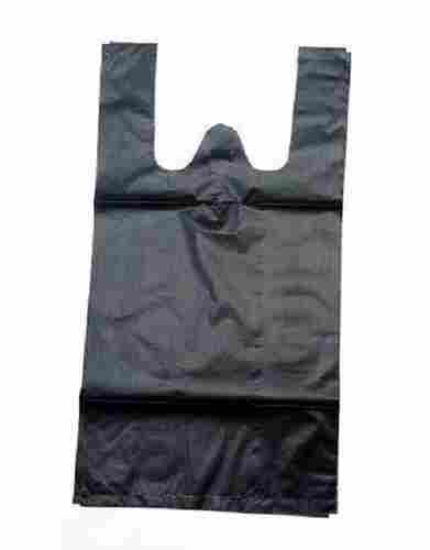 Black Plain HDPE Carry Bag For Grocery, Capacity 5 Kg