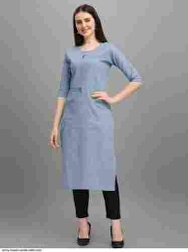 Excellence Look Comfortable Fit Perfect Designed Ladies Cotton Kurti 