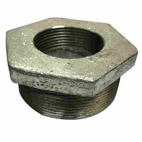 Hexagonal Cast Iron Polished Silver Color Coated Reducer Bush