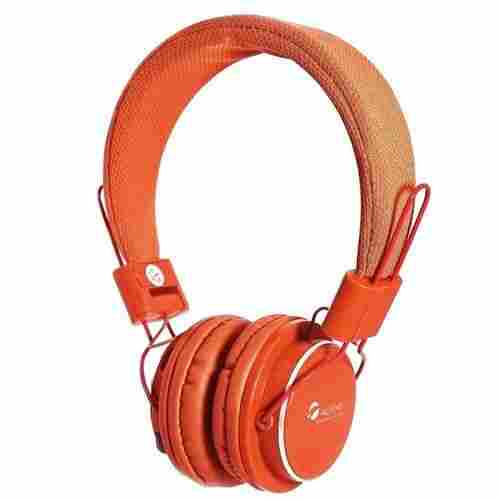 Lightweight Mic And Comfortable Ear Cushions Orange Computer Headphone 