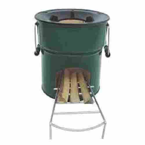 Low Maintenance Ruggedly Constructed Green Biomass Stove