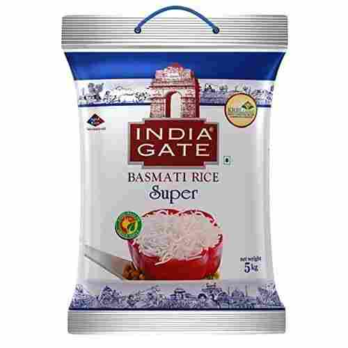 Indian Originated Hygienically Packed Commonly Cultivated India Gate Basmati Rice, 5kg