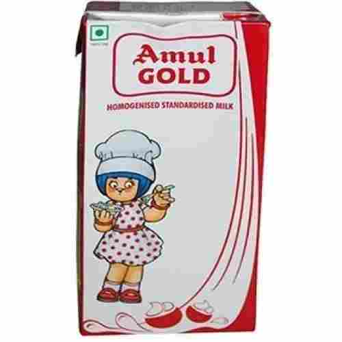 Rich In Calcium, Vitamin 100% Pure And Fresh Amul Gold Milk 400 Ml Size Pack