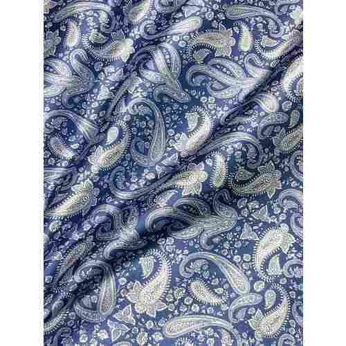 Comfortable Perfect Elegant Skin Friendly Wrinkle Free Blue Printed Viscose Fabric