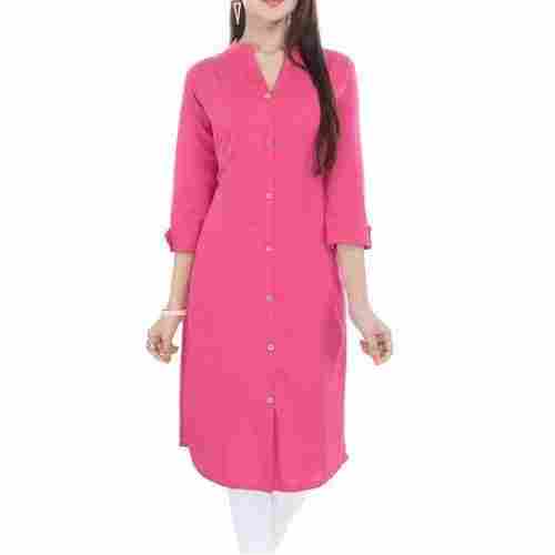 Traditional Indian Ethnic Style Simple Breathable And Comfortable Ladies Kurta 