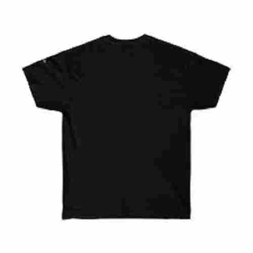 Classy And Breathable Black Color Mens T Shirts For Casual And Office Use 