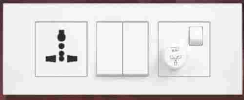 Premium Quality And Short Circuit Protection White Modular Switches