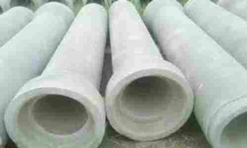 Round White Rcc Pipes Diameter 250mm Size 2.5 Meter For Drainage Purpose 
