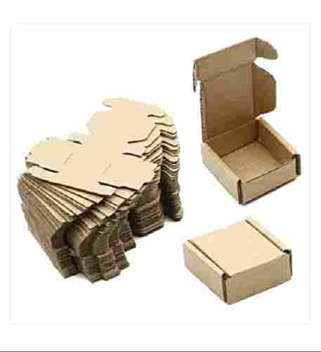  Square Shape Plain Kraft Paper Box With Size 2.5 Inch For Packaging 