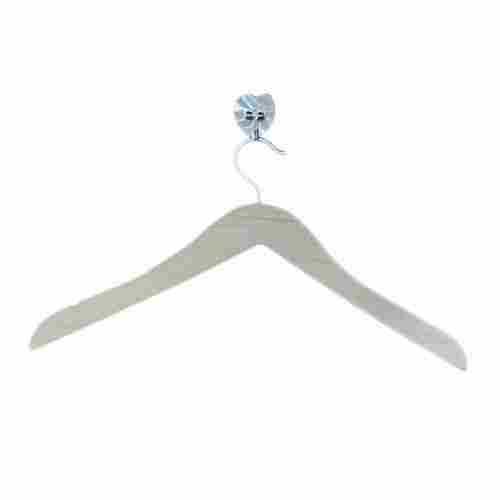 White Wooden Strap Hangers, For Coat Hanging Coats And Jackets