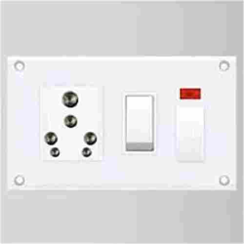 Highly Durable Plastic White Electric Switch Board For Commercial And Domestic Use