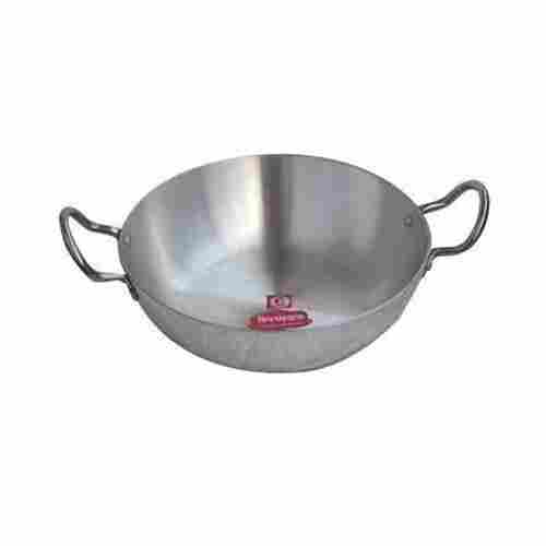 2.5 Mm Thickness Fine Finish Stainless Steel Material Non Stick Kadhai 