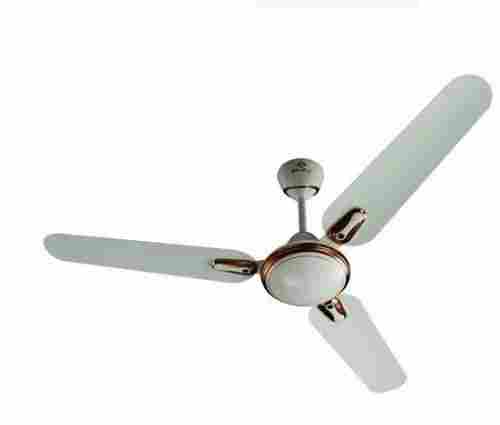 Golden And White Bajaj Ceiling Fan Sweep 1200 Mm Voltage 220 Aluminum Blade Material 