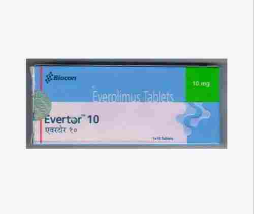 Evertor 10 Everolimus Tablets, 1x10 Blister Pack