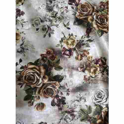 Easy To Clean Classic Look Eligant Floral Printed Velvet Sofa Fabric 350 Gsm