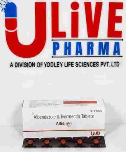 Albeliv-I Albendazole And Ivermectin Antihelmintic Tablet, 10x5 Blister Pack