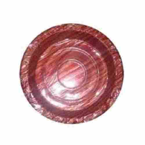 Brown Eco Friendly Disposable And Round Shaped Paper Plates