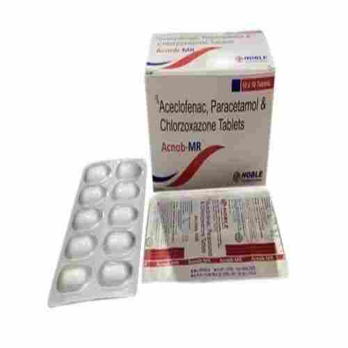Aceclofenac, Paracetamol And Chlorzoxazone Tablets, Pack Of 10x10 Tablets
