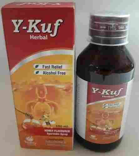 Y-Kuf Herbal Fast Relief Honey Flavored Cough Syrup, 100ML
