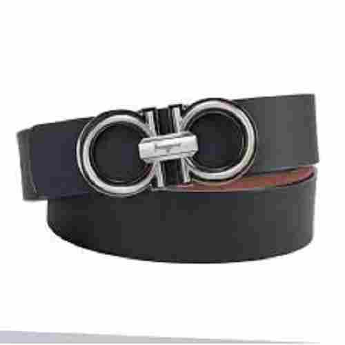 Men Lightweight And Comfortable Casual Black Artificial Leather Belt