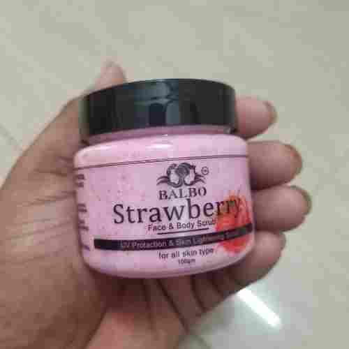 Strawberry Face And Body Scrub(Uv Protection And Skin Lightening)