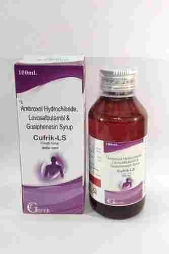 Ambroxol Hydrochloride, Levosalbutamol & Guaiphenesin Syrup, 100ml.