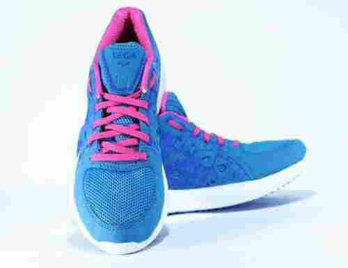Women Fit And Comfortable Lightweight Blue And Pink Sports Shoes 