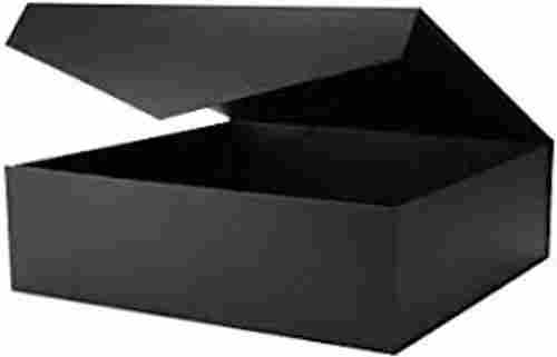3 Ply Black Cardboard Rectangular Folding Plain Corrugated Box For Foot Wear