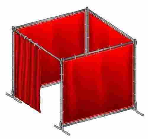 Industrial Dark Red Flame Resistant Reusable PVC Welding Screens (Curtain)