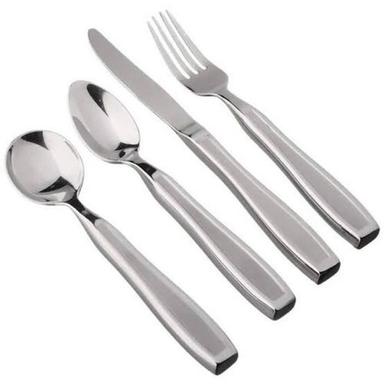 Silver Light Weight Long Lasting Fine Finish Stainless Steel Spoon And Fork With Knife