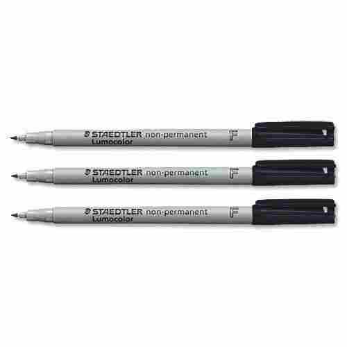 Great Writing Solid-Black Ink Coloured Non-Permanent Marker Pen 