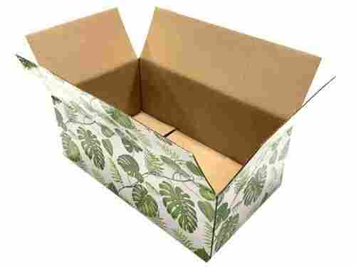 Rectangular Custom Printed Cardboard Box with Gloss Varnish