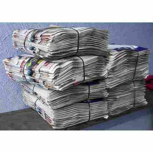 Recycling With Eco Friendly And Lightweight Multicolor Waste Newspaper Scrap