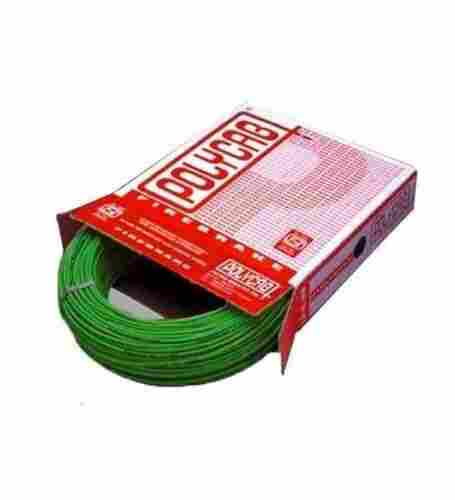 Flame Resistant And Heat Resistant Green Electric Cable Polycab Wires