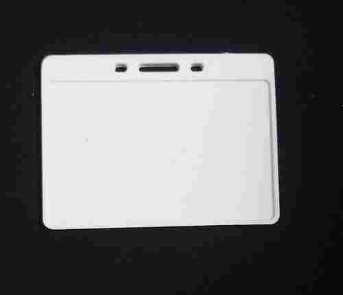 White Water-Proof Heavy-Duty Plastic Light Weighted Plain Id Card Holders
