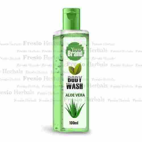 Herbal Green Gel Aloe Vera Body Wash 100ml for Skin Moisturizing 