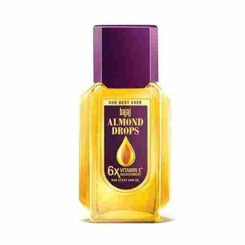 100ml Yellow Bajaj Almond Drop Non Sticky Hair Oil Gives Smoothen Slap