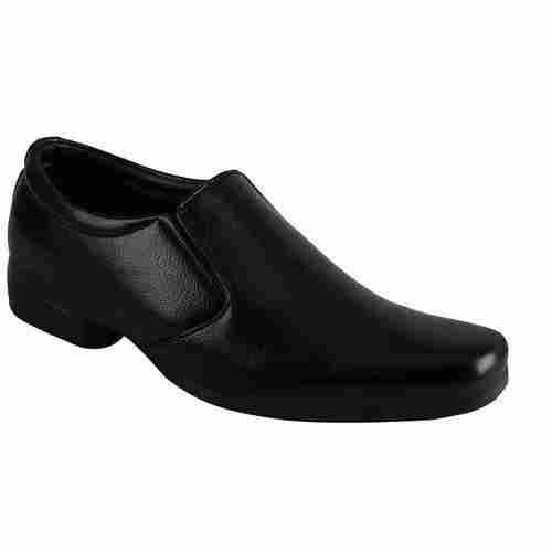 Heat Resistant Anti Slippery Comfortable To Wear Black Leather Shoe