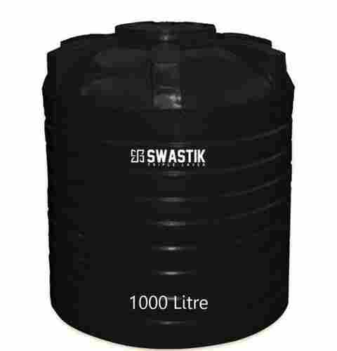 Light Weight Eco-Friendly Swastik Black Water Storage Tank Syntax, 1000 Ltr 