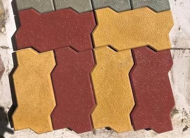 Long Life Reliable Nature Crack Resistance Zigzag Interlock Yellow And Red Cement Tiles Ceramic Parts