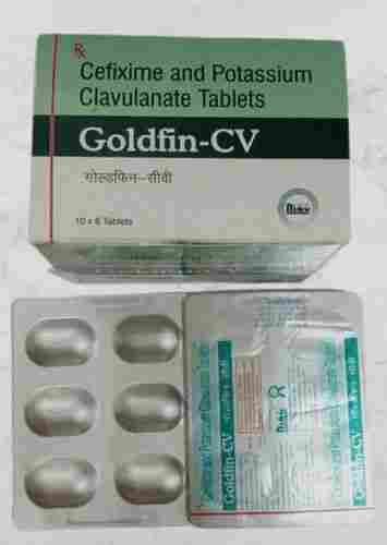 Cefixime And Potassium Clavulanate Tablets Goldfin Cv 200mg/125mg Tablets