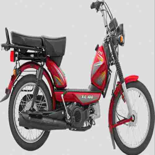 12v-35/35w Headlamp Tvs Xl100 Swing Arm Hydraulic Shocks Suspension Red Moped Bike