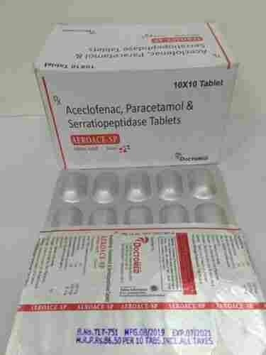 Aceclofenac Paracetamol & Serratiopeptidase Tablet,10x10 Tablets