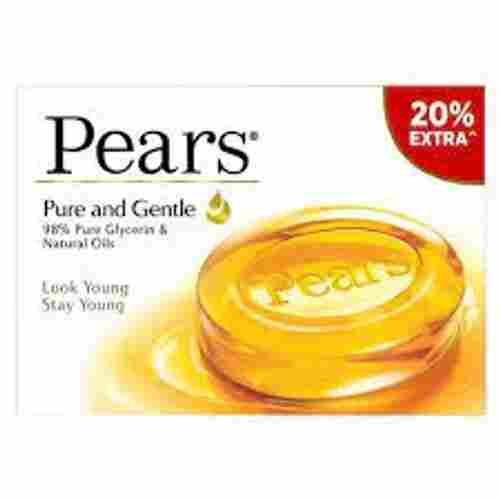 Glycerine And Natural Oil Moisturising With Golden Glow Pears Pure & Gentle Bathing Bar 