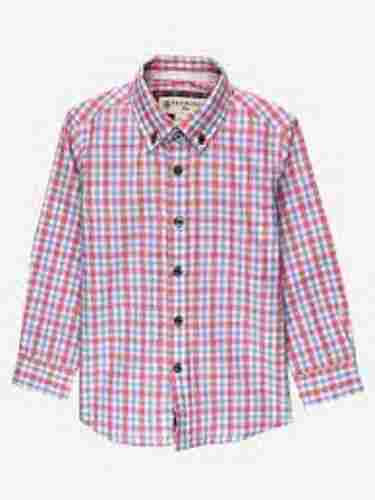 Men Comfortable And Soft Red Checkered Full Sleeves Shirt For Daily Wear 