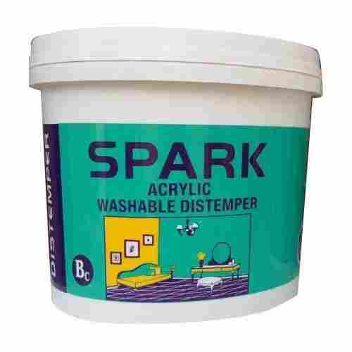 Water-Based Non-Toxic And Eco-Friendly Bright Coat 10 L Spark Acrylic Washable Distemper Paint