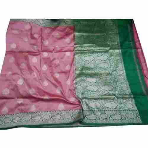 Womens Ethnic Wear Zari Woven Chanderi Cotton Silk Saree With Buta Design