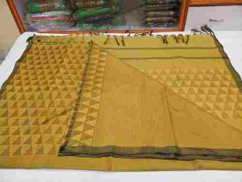 Women Comfortable And Breathable Easy To Wear Cotton Silk Banarasi Saree With Unstitched Blouse 
