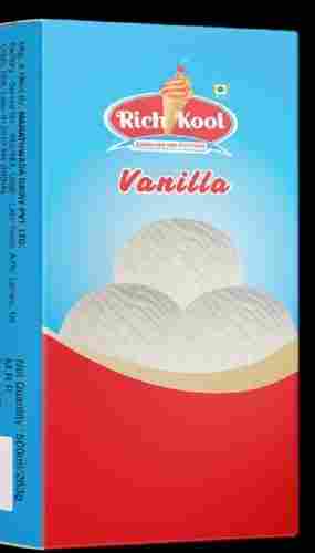  Frozen And Fresh Vanilla Flavor Rich Cool Pure Ice Cream, Pack Size 500 Ml